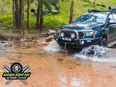 Off-road-Photography-tag-along-tour-Blue-Mountains-with-Adrenaline-Offroad-Centre-Ford-4WD-going-through-the-water